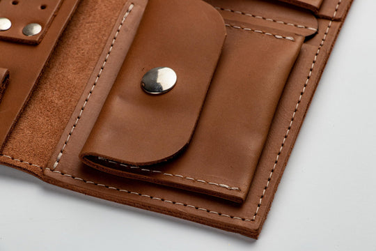 Leather roll for jewelry
