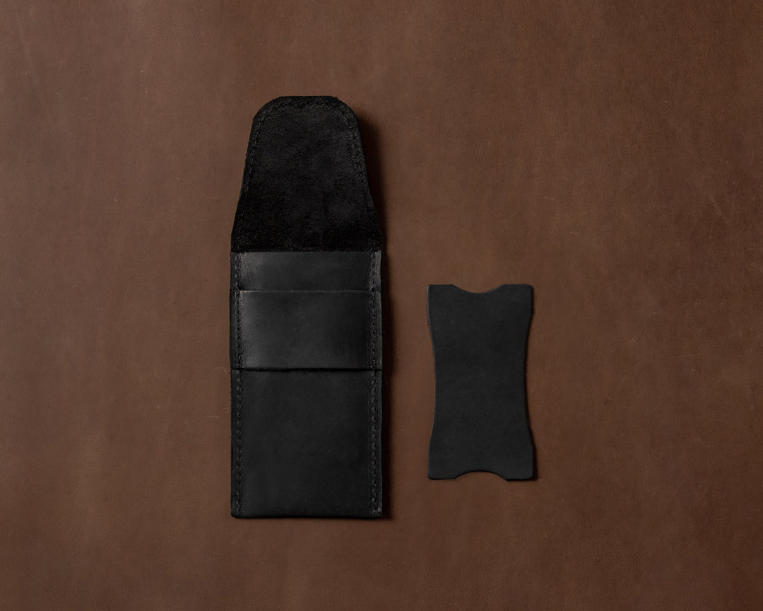 Handmade leather watch case