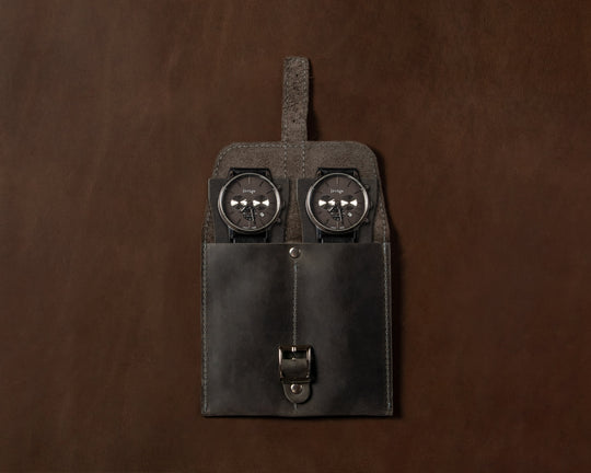 Leather Watch Case For Collectors, Pouch Watch Handmade - Leather Purse Backpack