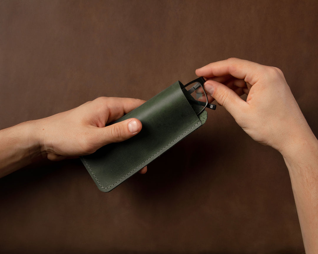 Eyeglasses Leather Case Handmade