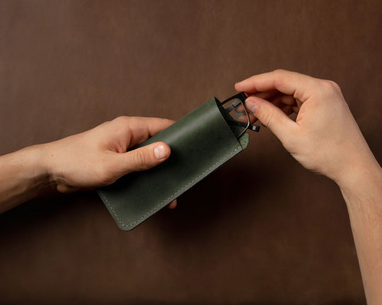 Eyeglasses Leather Case Handmade