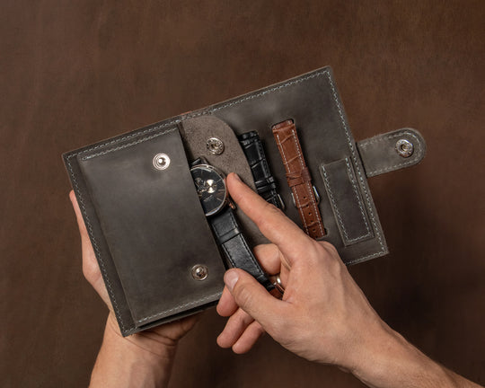 leather watch box personalized