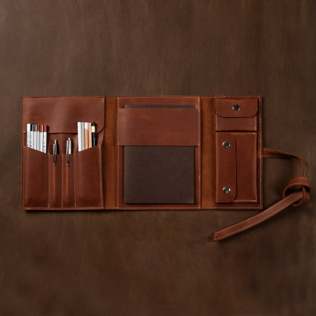 Leather Tool Roll Case