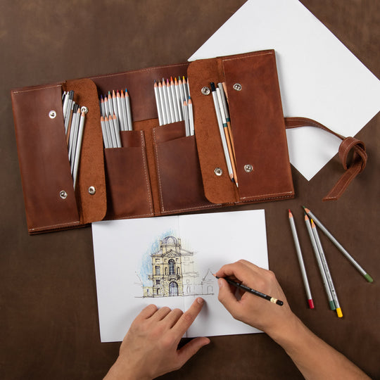 Roll up pencil case