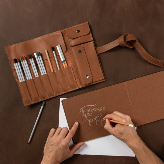 Pen Pouch, artist roll, teacher gift