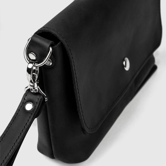 Cosmetic Pouch Black handmade