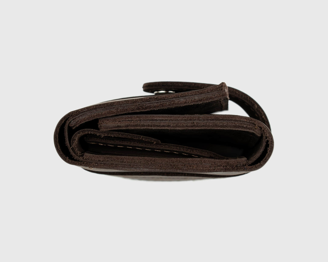 Mens leather wallet with zip coin pocket