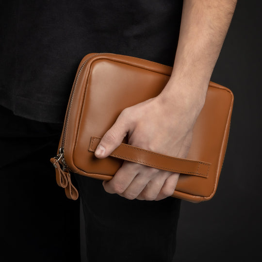 Comfortable Luggage Bag, Compact & Very Spacious Travel Bag For Men - Leather Purse Backpack