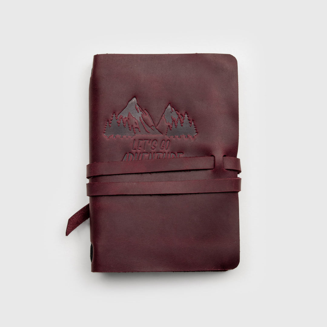 Personalized Leather Sketchbook, Leather Travel Journal, Travel Notebook - Leather Purse Backpack
