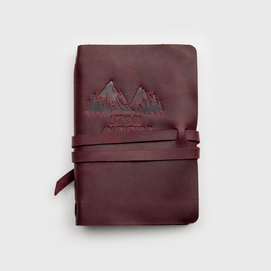 Personalized Leather Sketchbook, Leather Travel Journal, Travel Notebook - Leather Purse Backpack