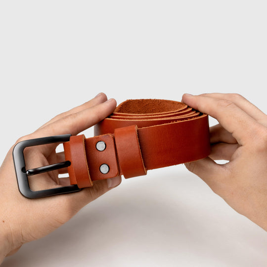 Brown Leather Belt For Men