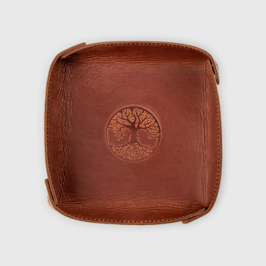 Valet Tray Leather Mens