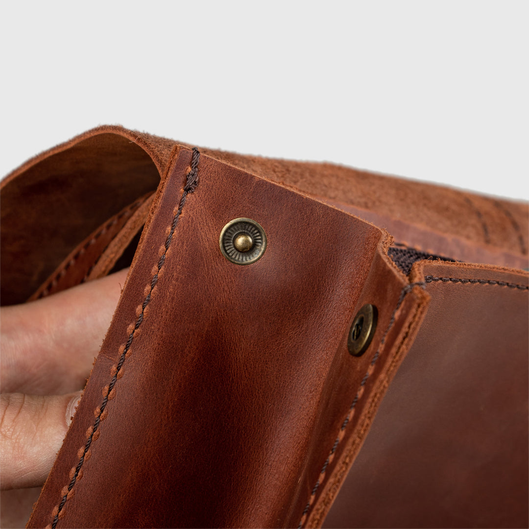 Leather Purse Macbook Backpack Style