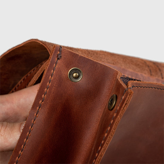 Leather Purse Macbook Backpack Style