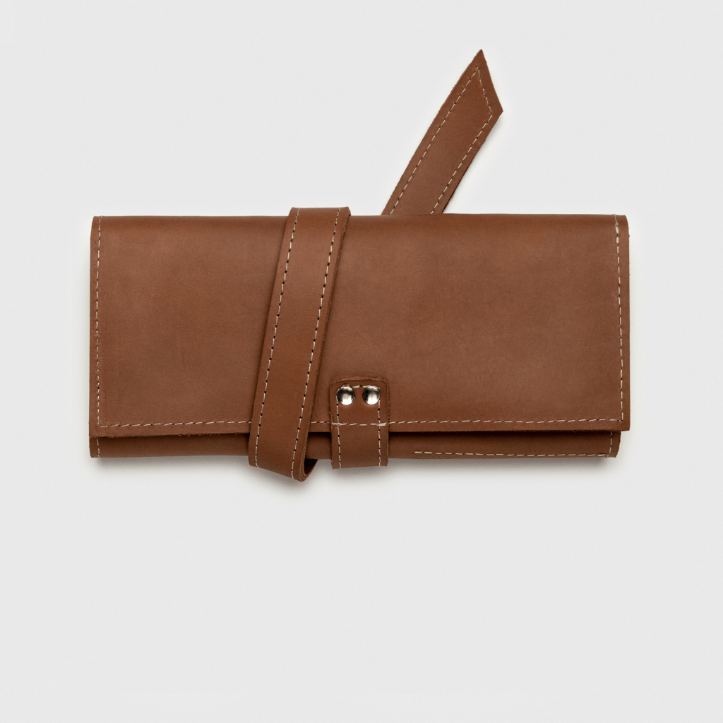 Leather Roll For Pens and Pencils