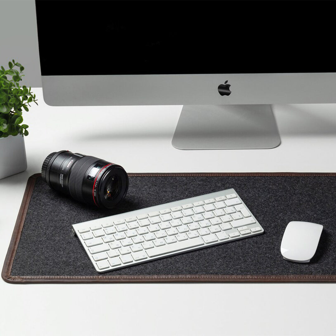 Leather desk mat