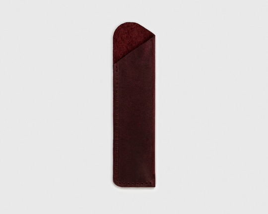 Natural leather pen pencil case cover