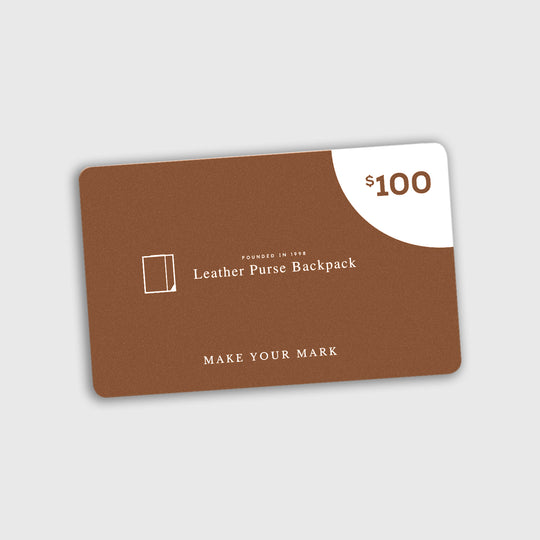 gift card leather products