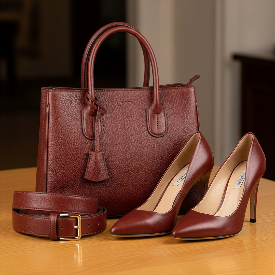 How to Match Leather Bags With Shoes and Belts Without Overdoing It?