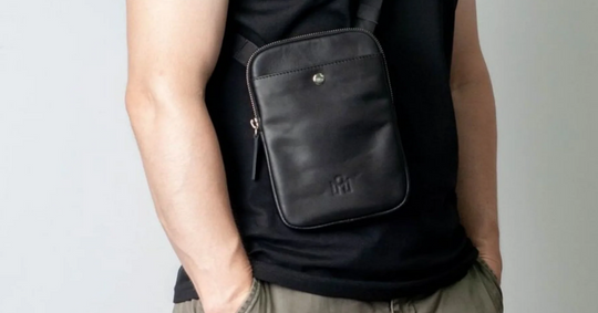 The power of a leather men's crossbody bag