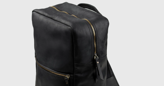 Men's stylish leather backpack