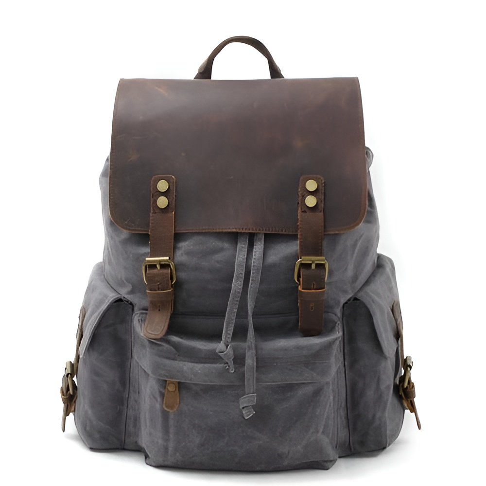 Canvas and leather backpacks for womens