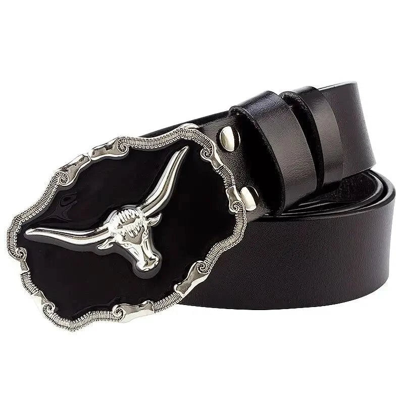 High-quality Silver Texas Western Belt For Men - Leather Purse Backpack