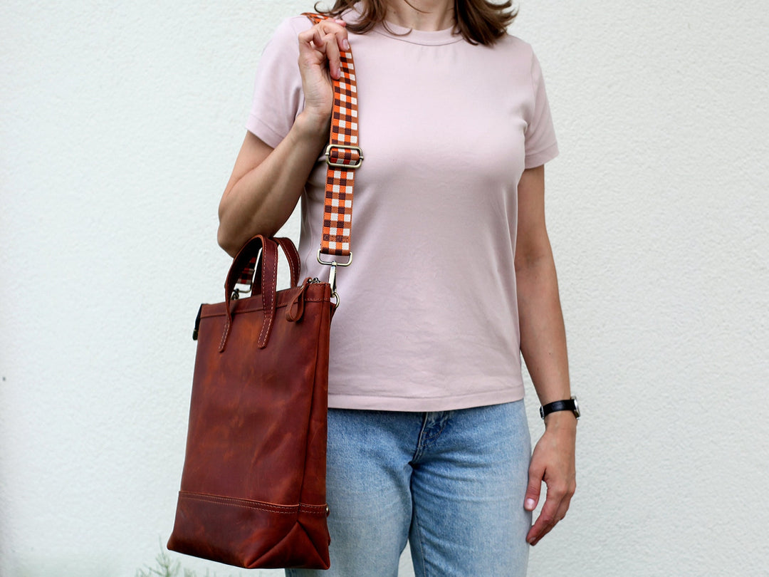 Leather Tote Backpack, Laptop Purse, Gift for Her