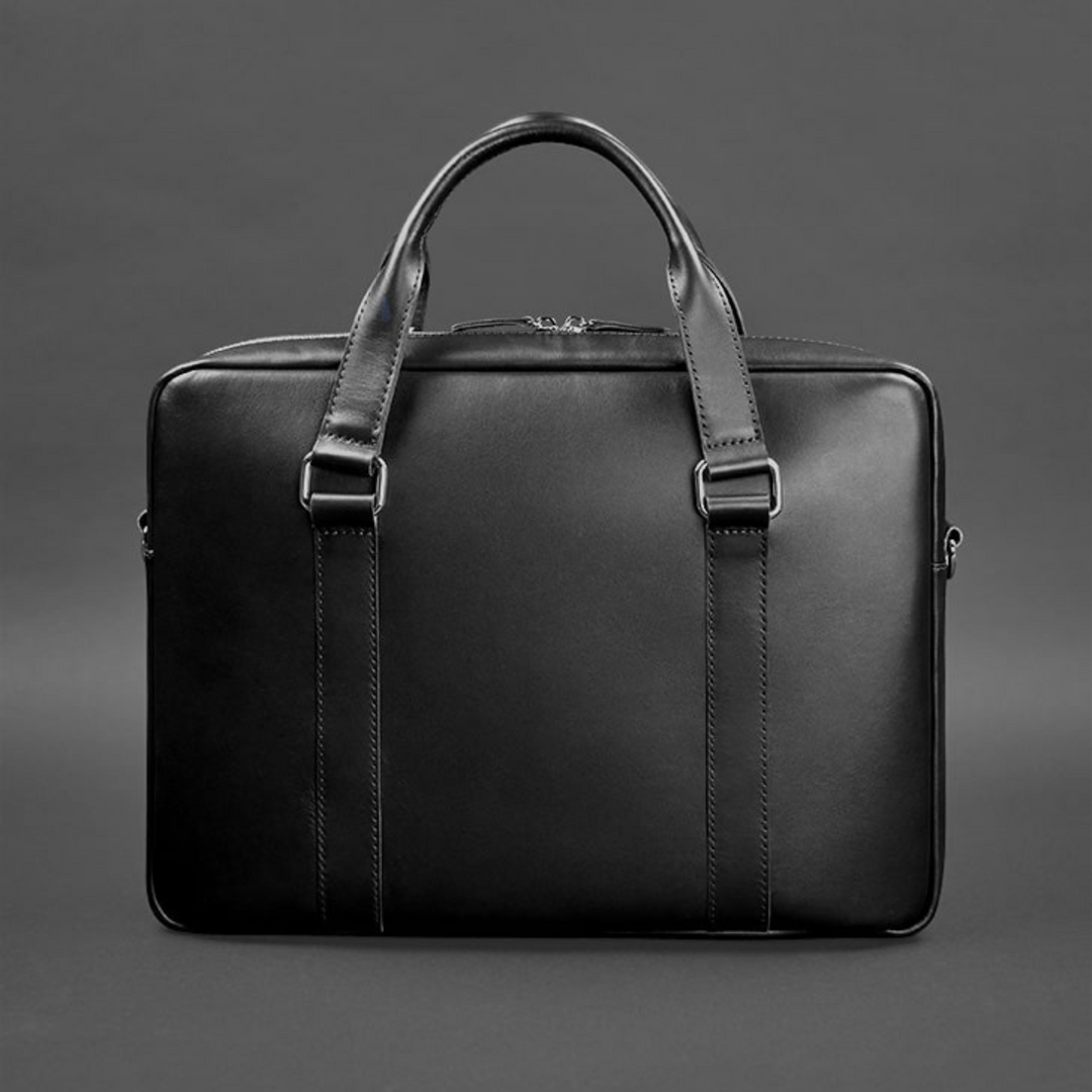 leather briefcase laptop bag