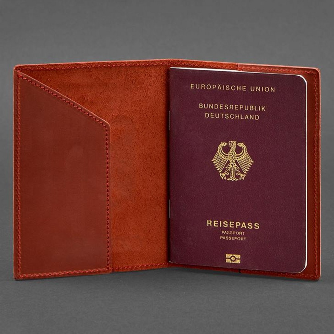 Crazy horse leather passport case Germany