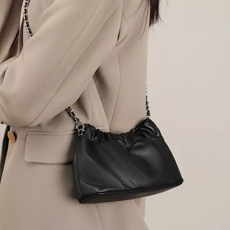 Premium designer underarm bag in leather