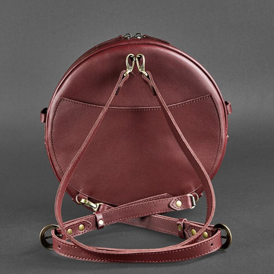 round leather bags uk