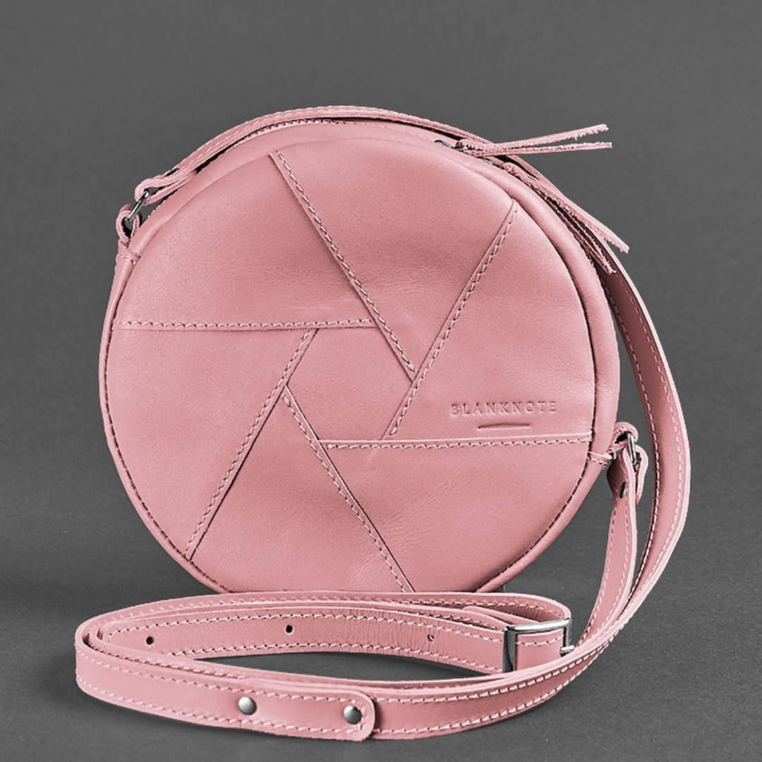 round bag leather
