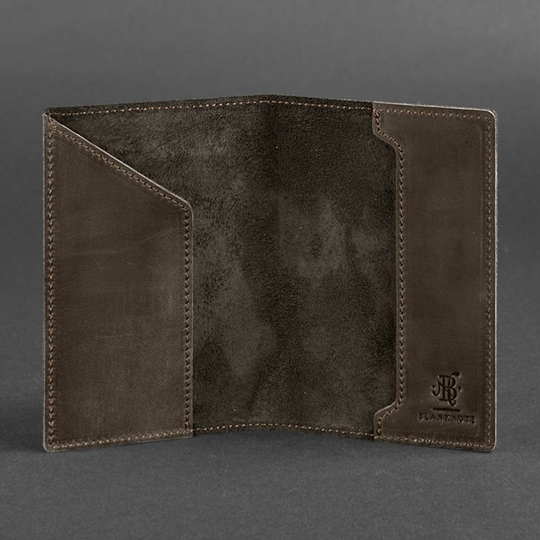 real leather passport cover 