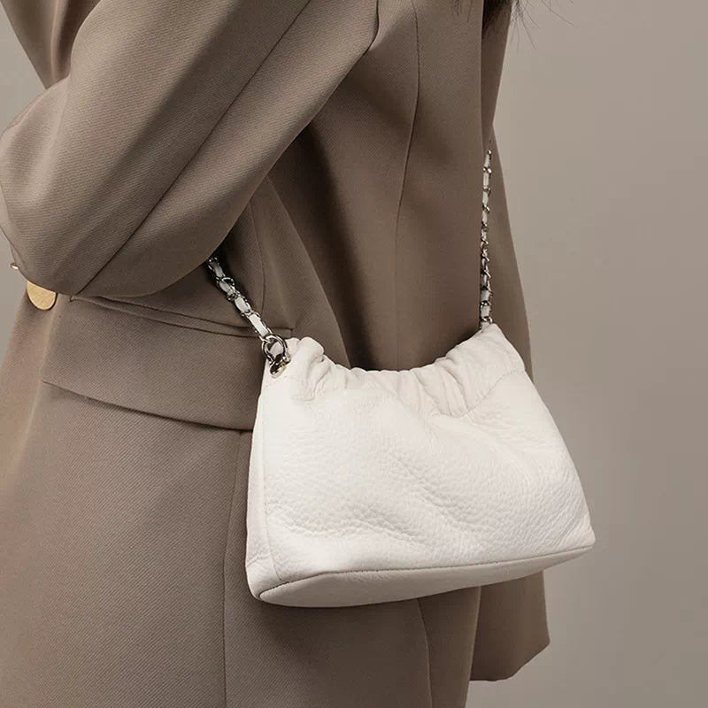 Designer leather crossbody bag