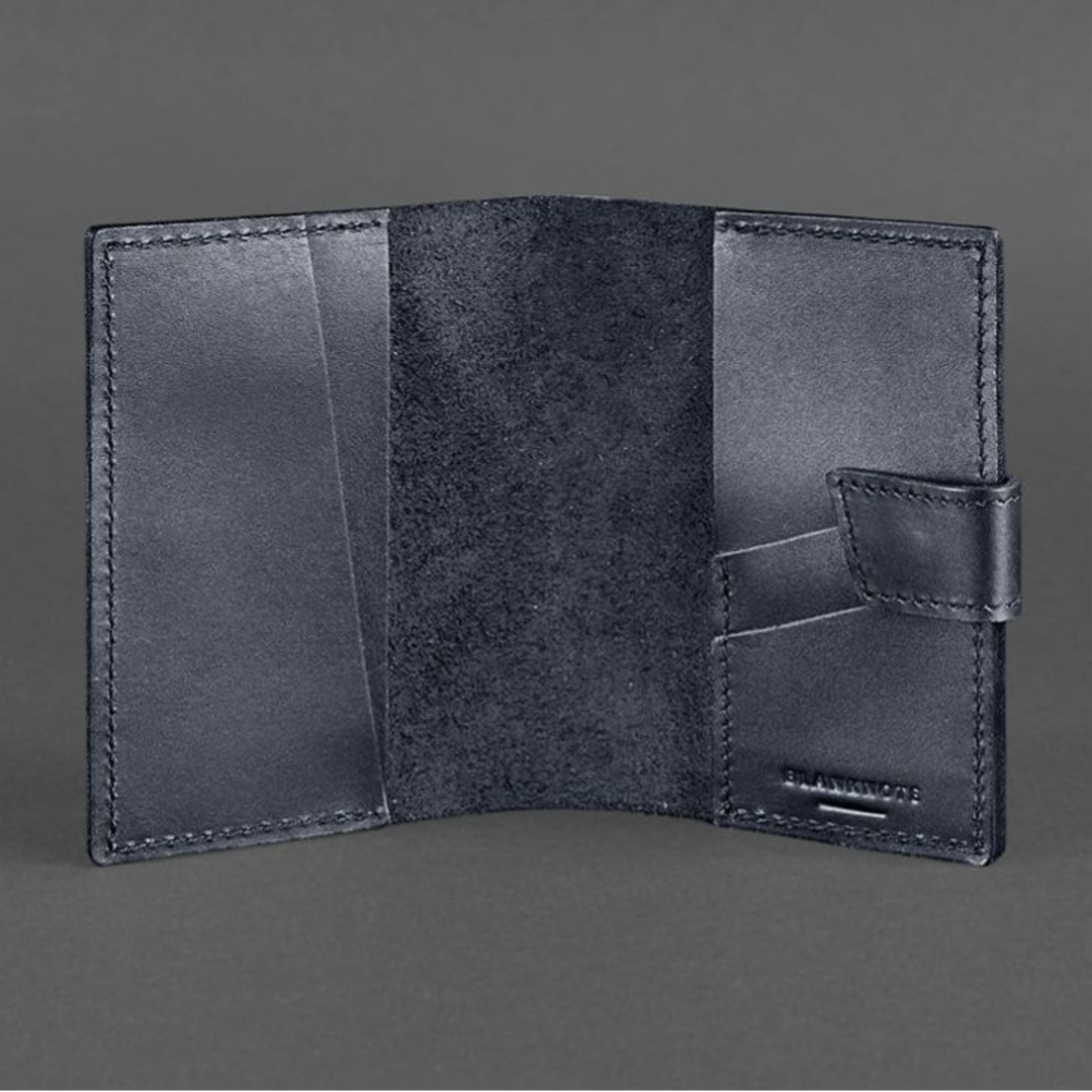 Personalized leather passport cover