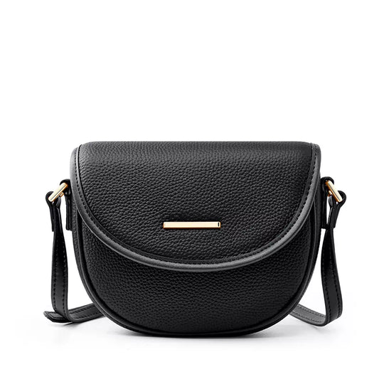 Elegant stylish Leather Crossbody Saddle Bag for Ladies