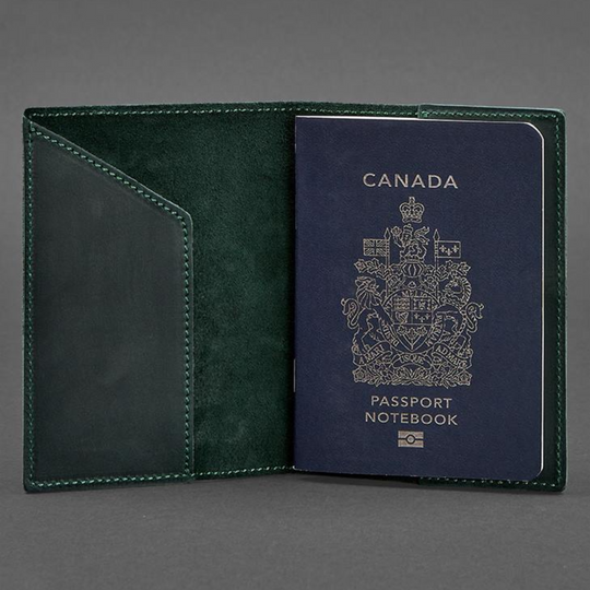 canadian leather passport holder