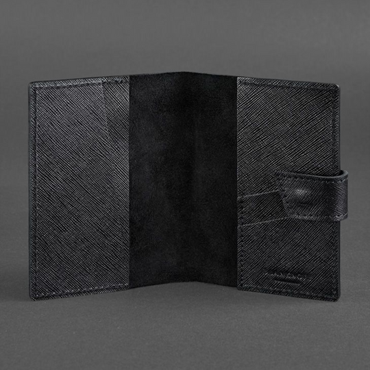 Handmade leather passport cover