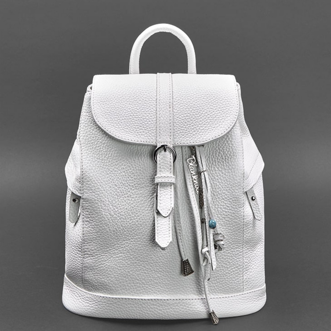 small women's backpack leather