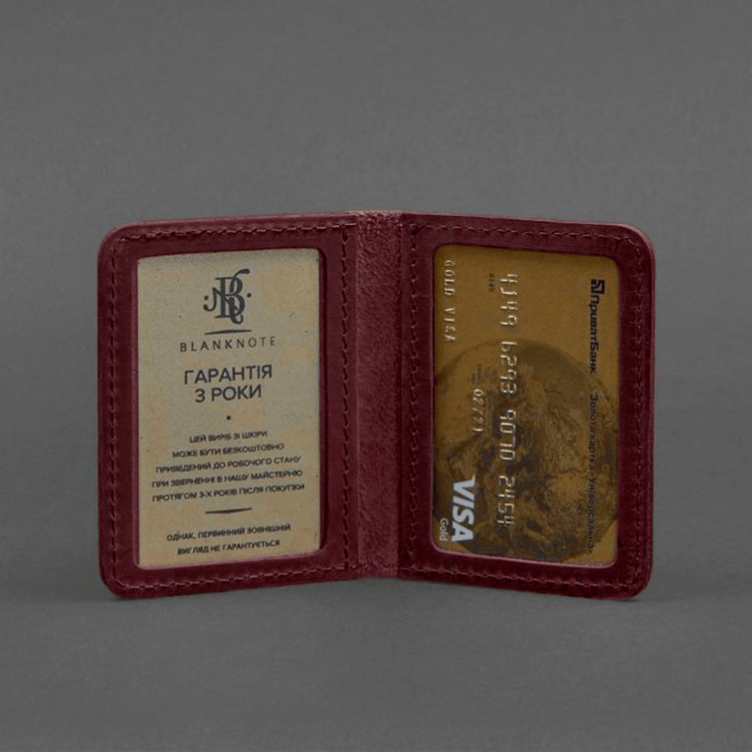 Leather case for ID and driver's license