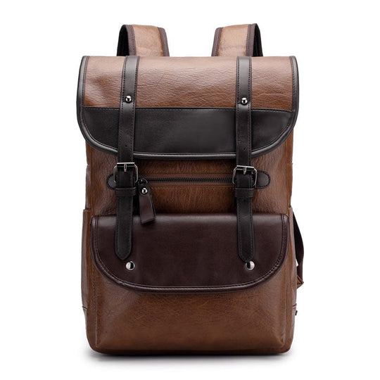 Stylish leather backpack with a vintage touch and top-notch quality