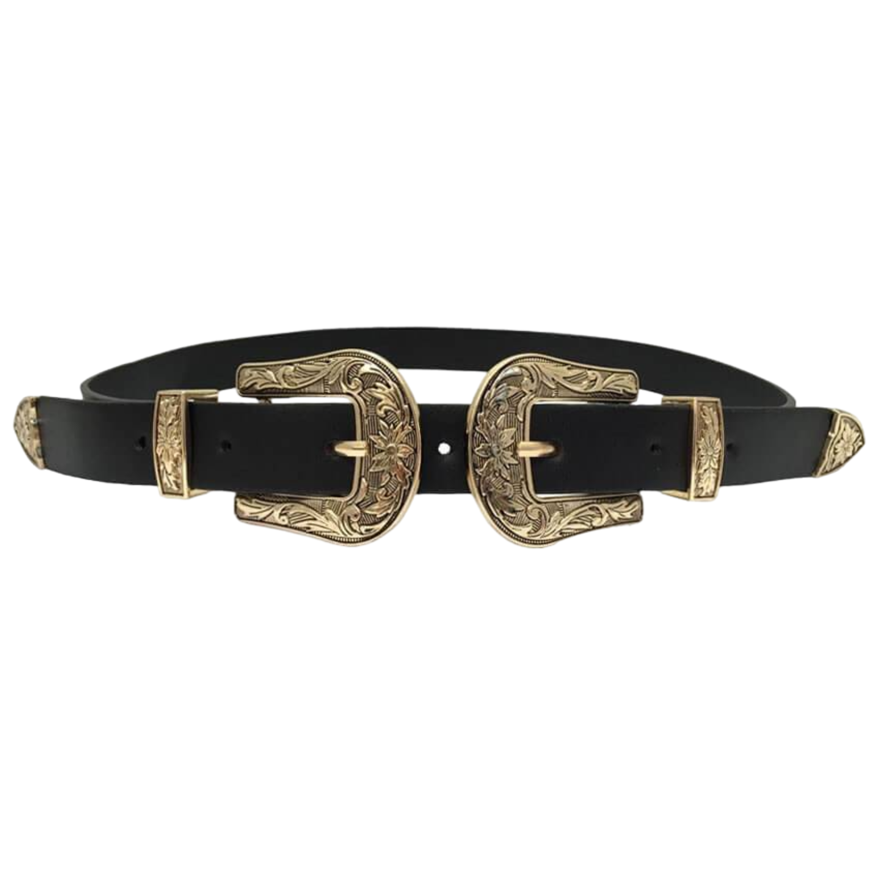 High-quality Double Cowboy Leather Belt For Men - Leather Purse Backpack