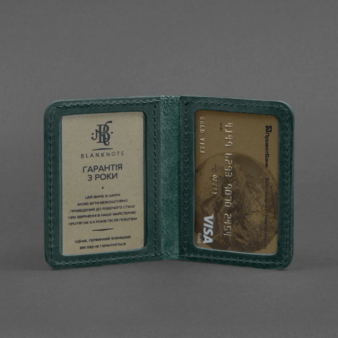 Leather wallet for ID and driver's license