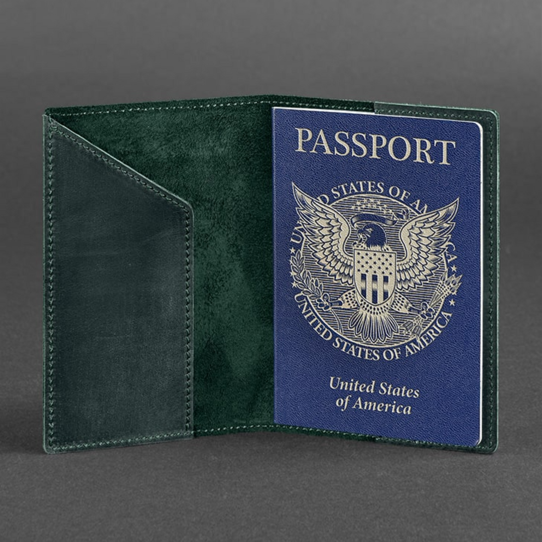 leather us passport holder