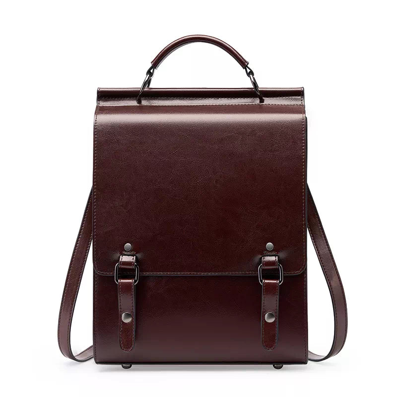 Luxurious women's backpack purse in high-quality leather