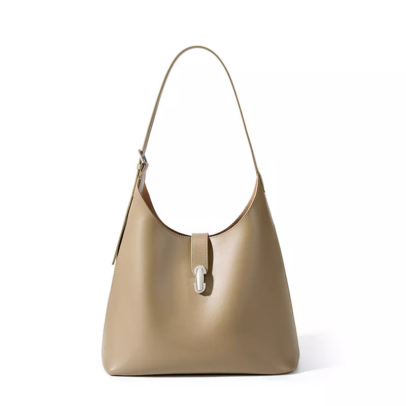 Exclusive elegant design leather shoulder hobo bag for ladies