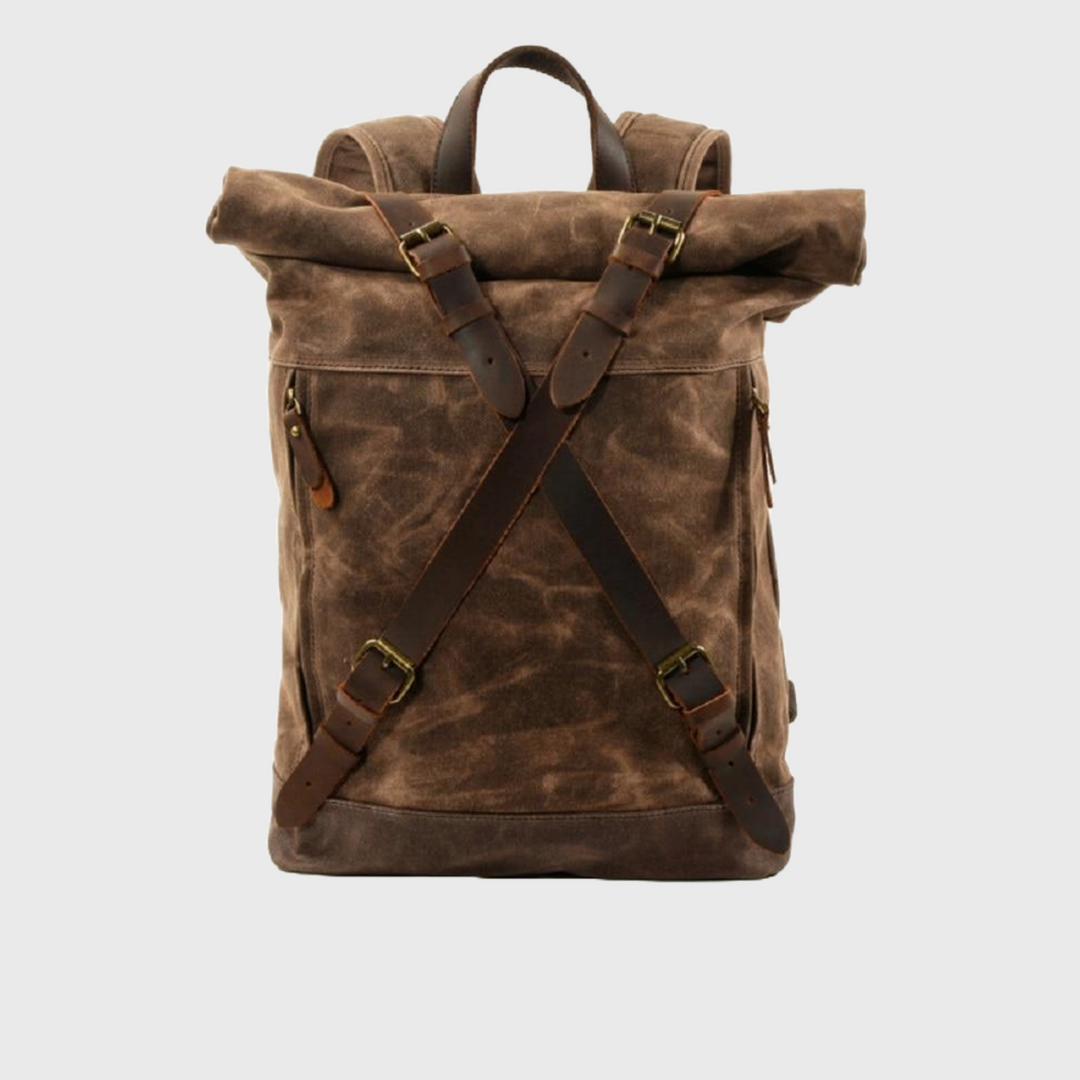 Waterproof vintage top travel backpack