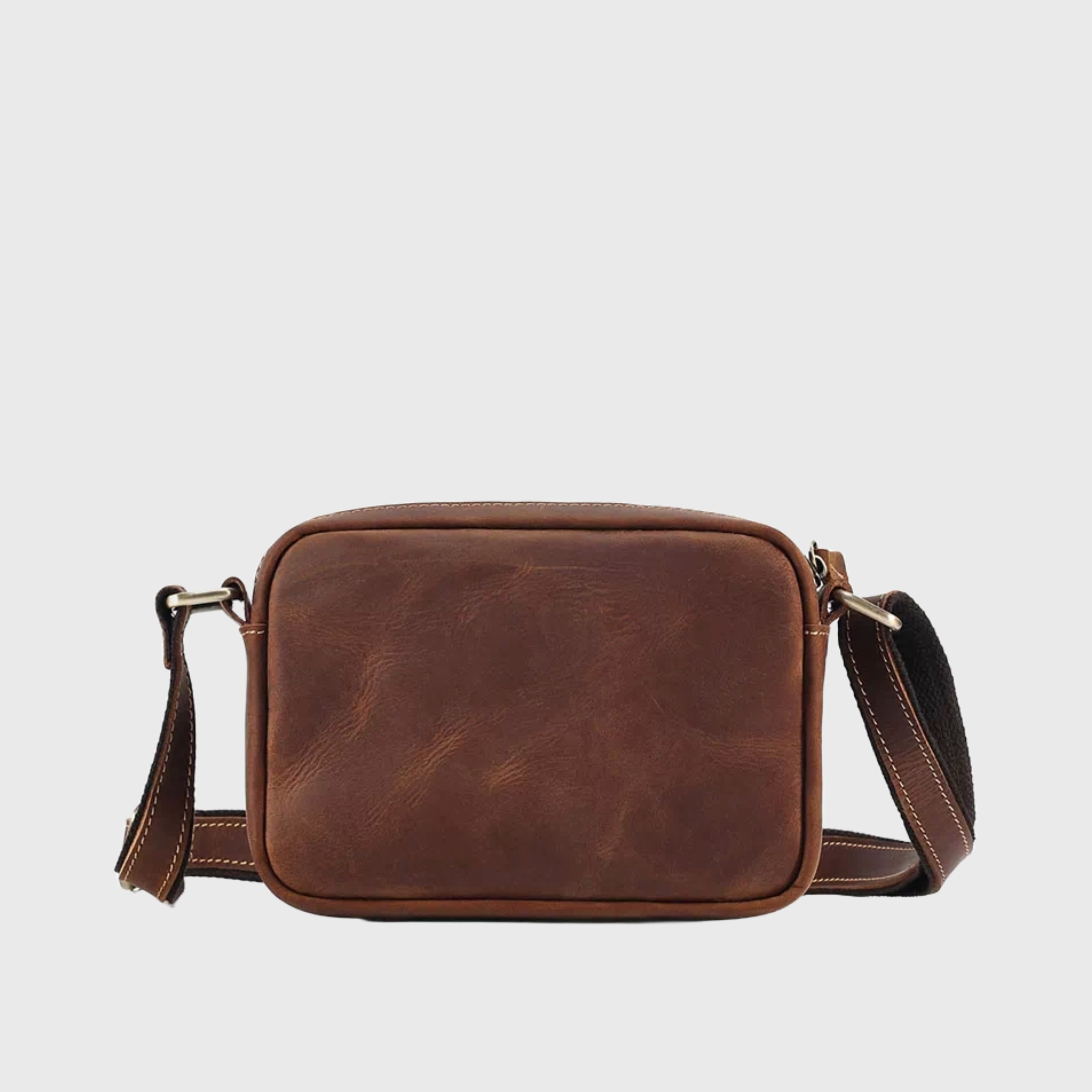 Compact Stylish Small Leather Crossbody Bag - Leather Purse Backpack