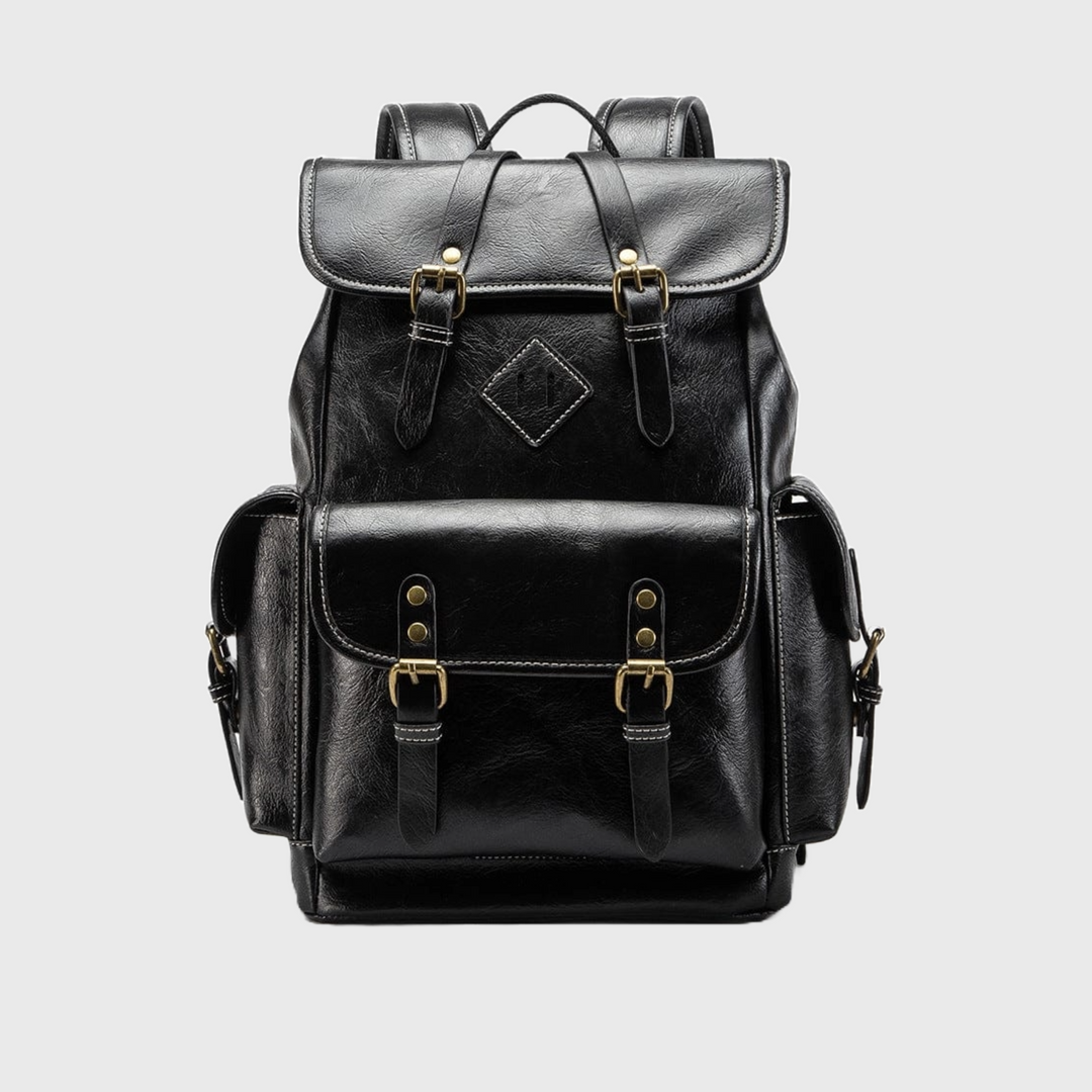 Designer stylish vintage leather backpack